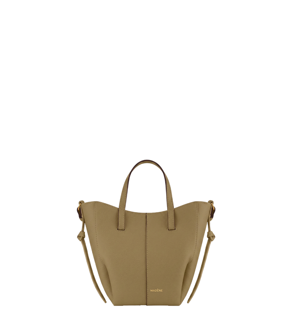 Aveline Tote Nano - Textured Smoky Olive