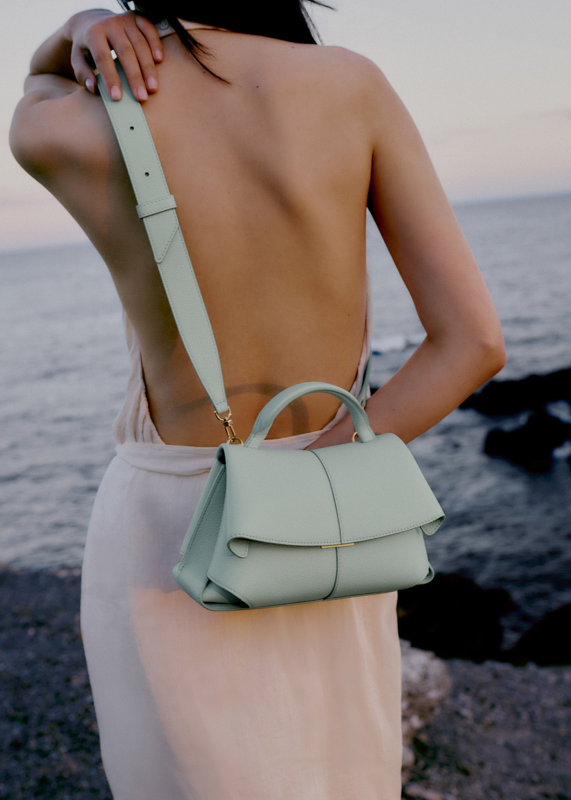 Solène Mini - Textured Sea Foam