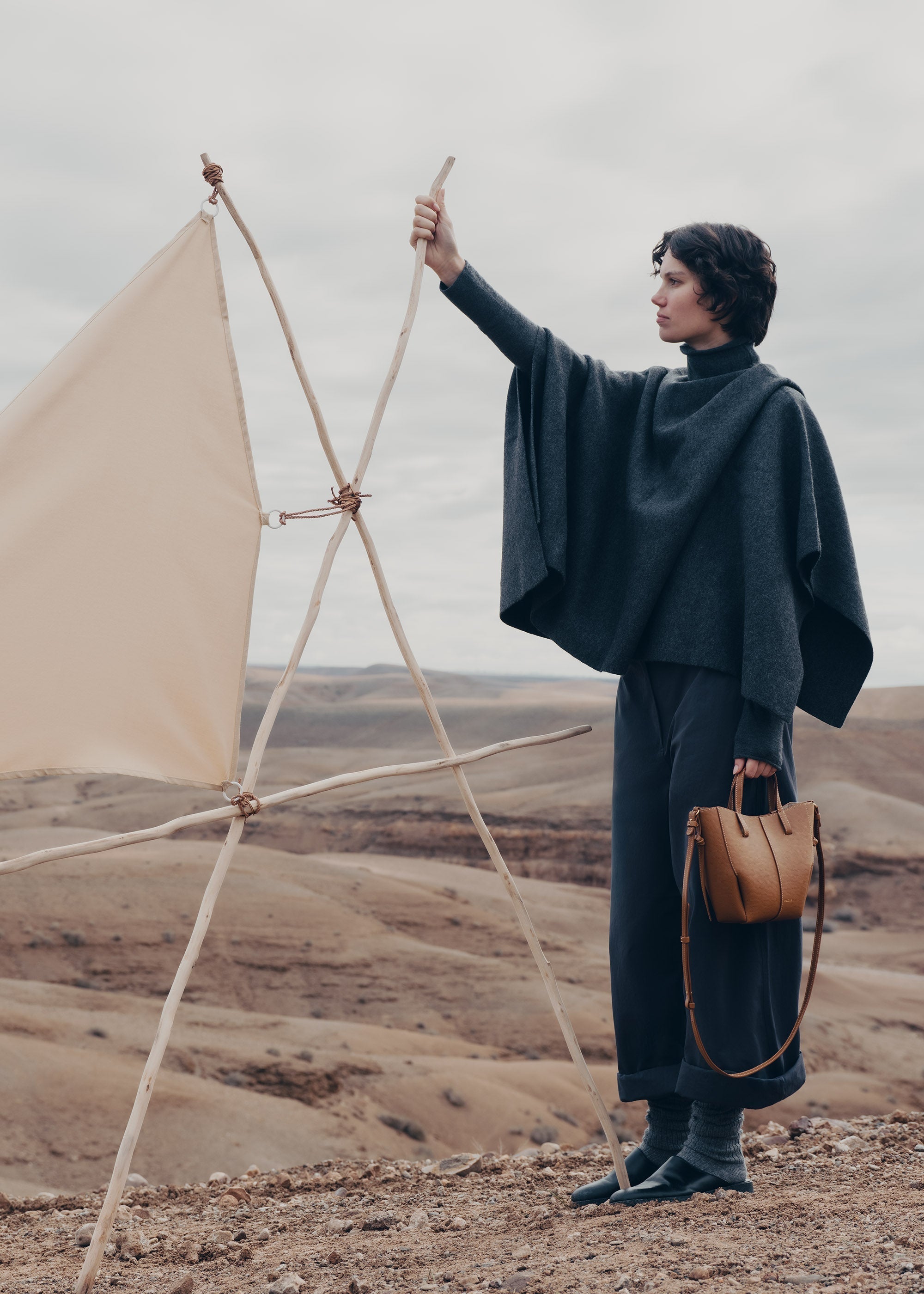 Aveline Tote Nano - Camel Grain