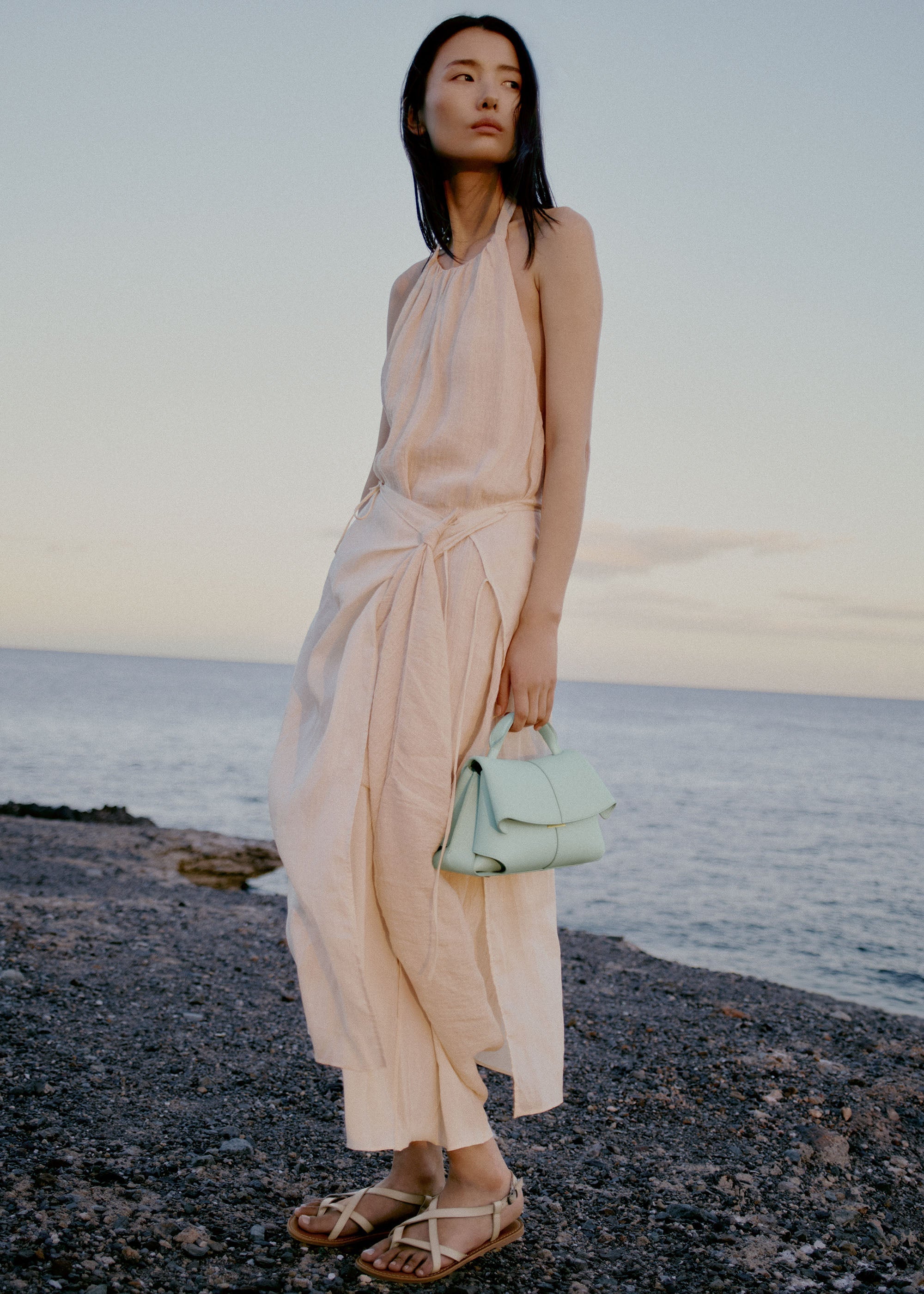 Solène Mini - Textured Sea Foam