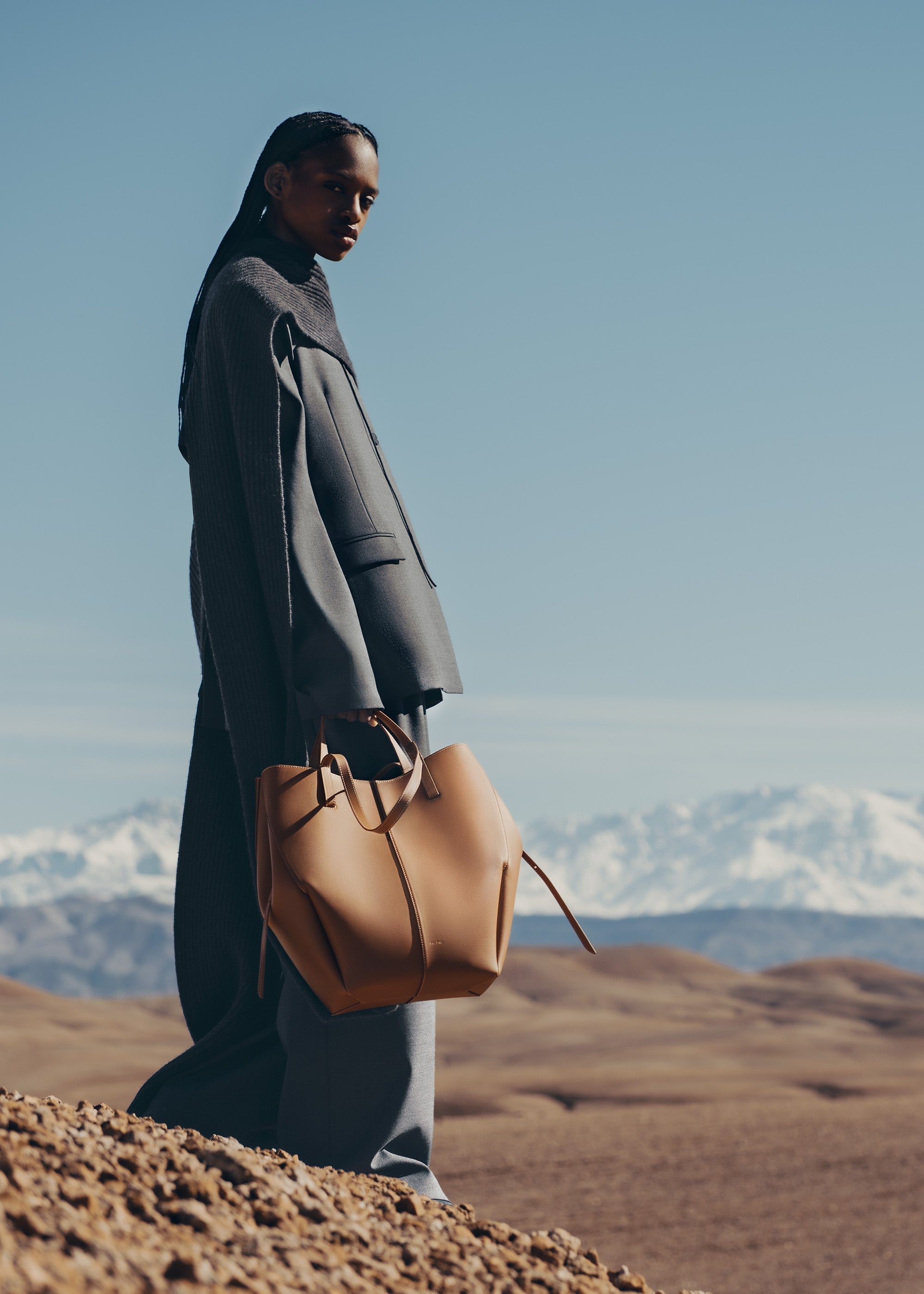 Aveline Tote — Camel Grain