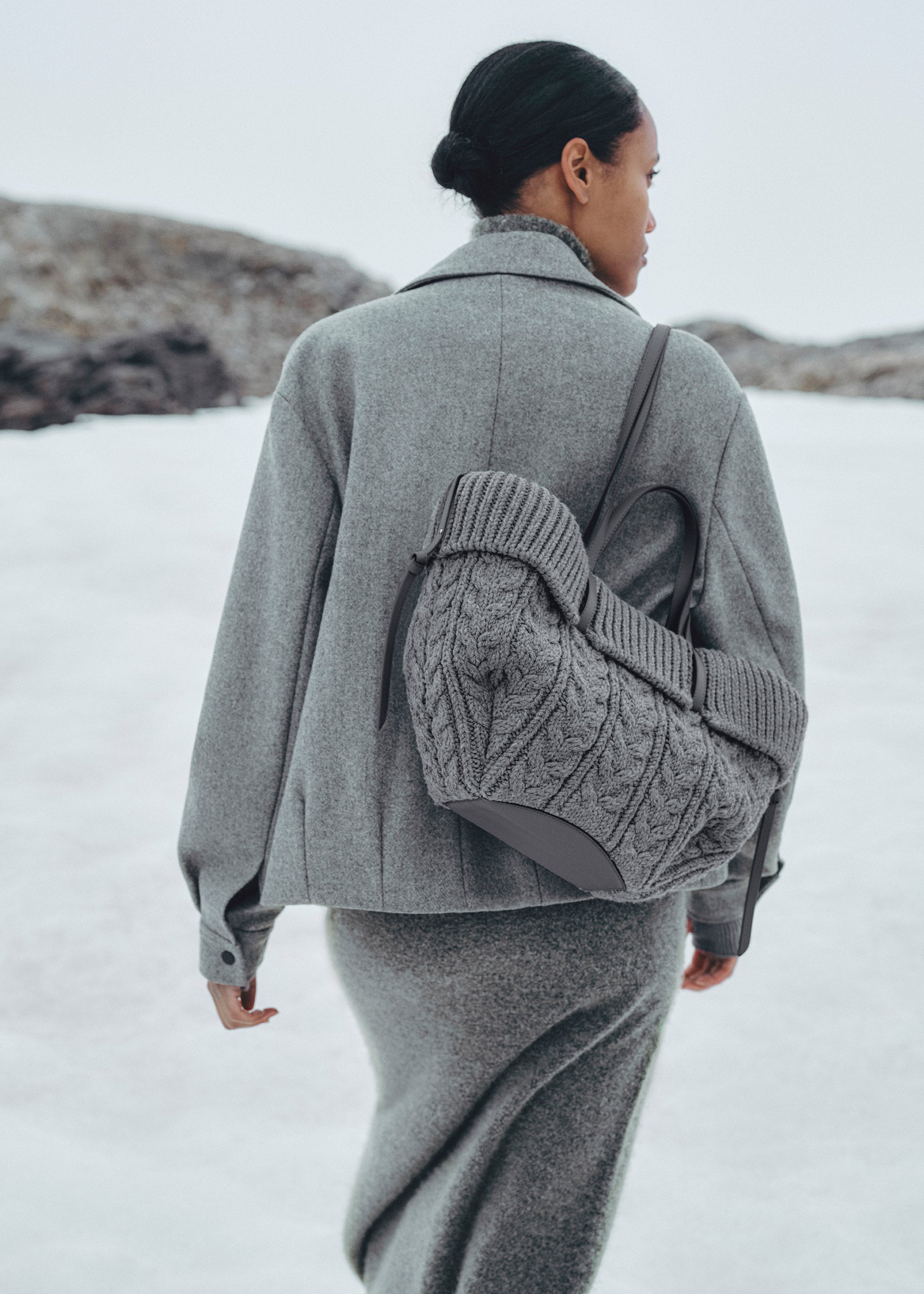 Aveline Mini - Merino Stone