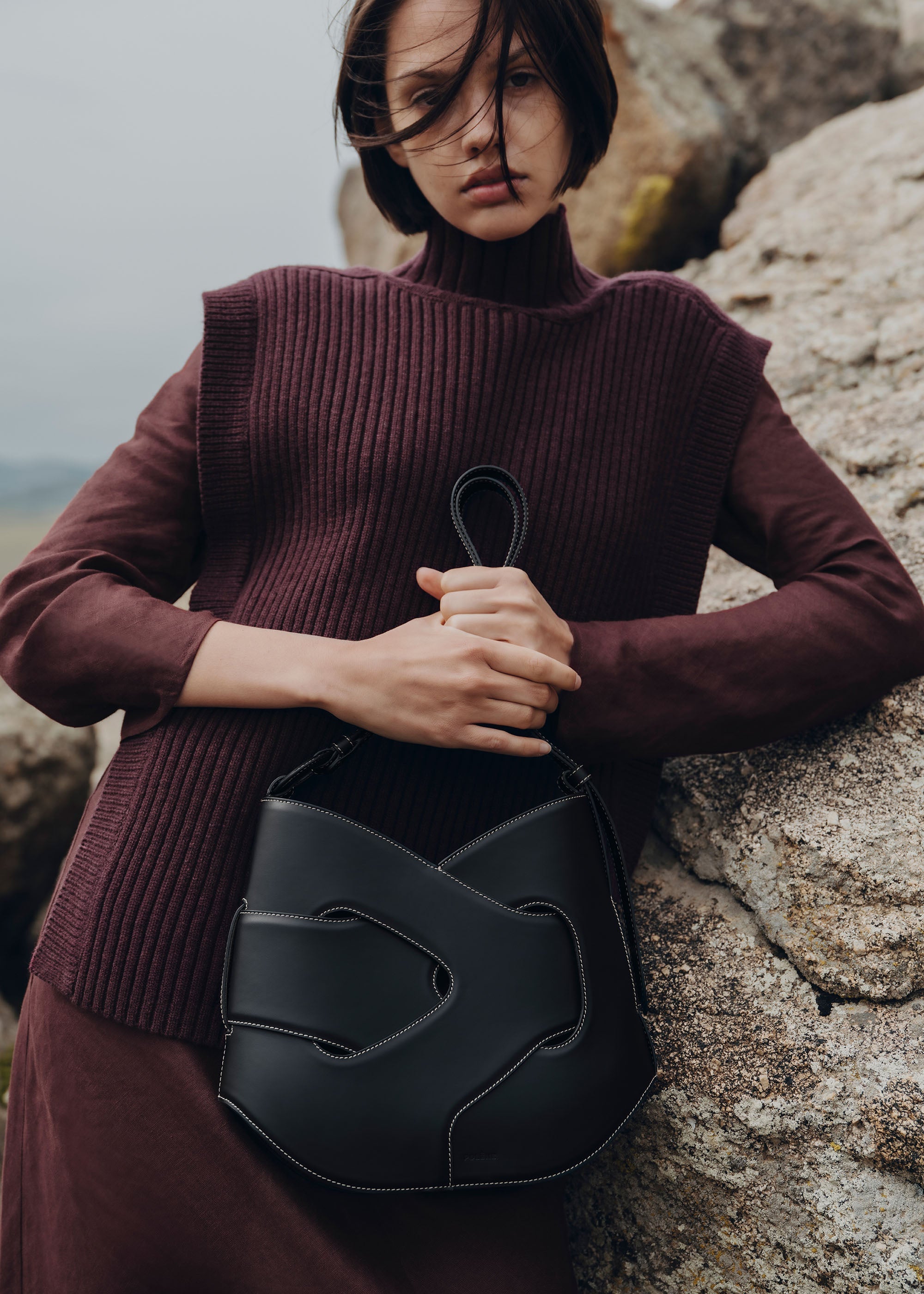 Évienne Hobo - Black Smooth