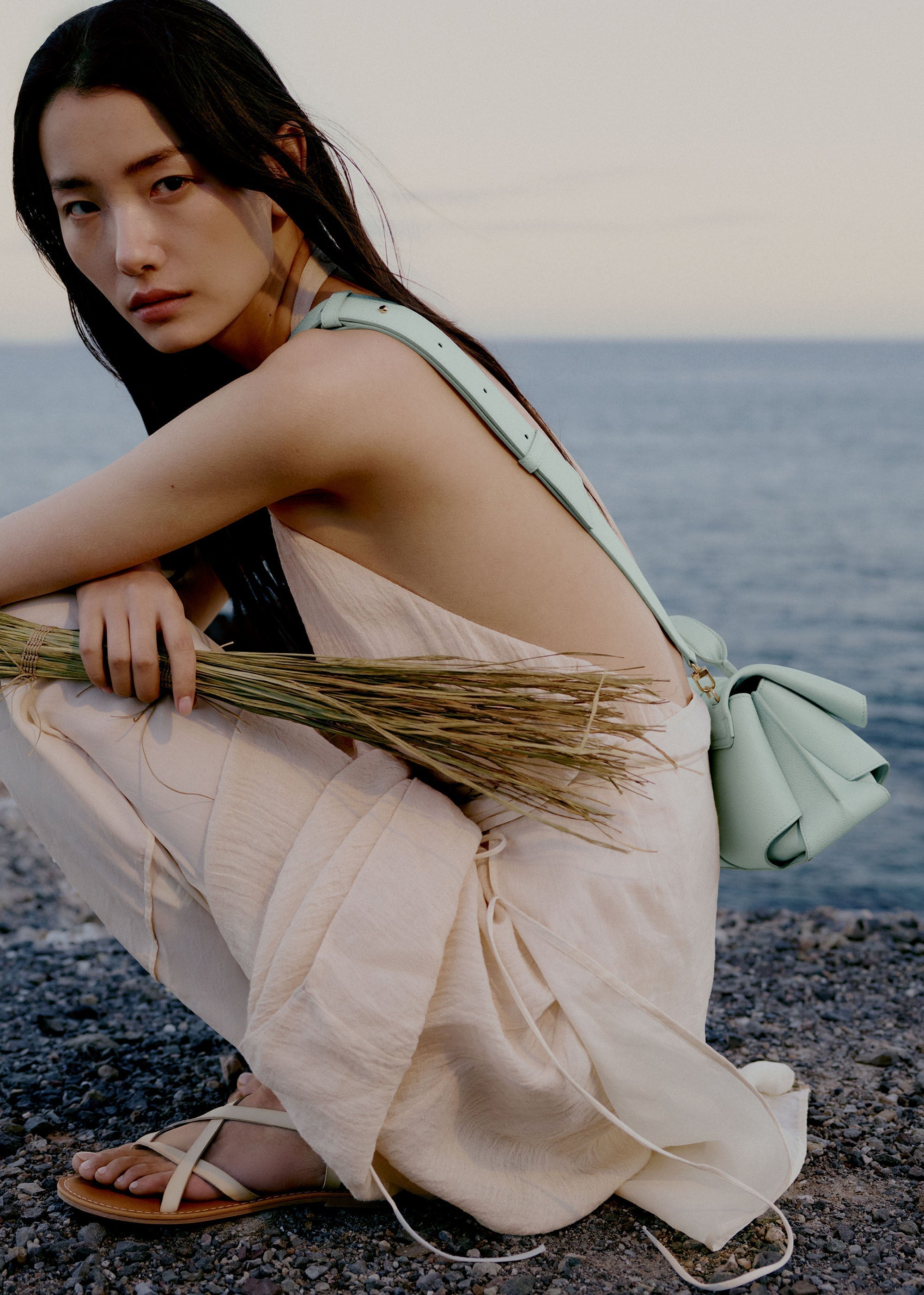 Solène Mini - Textured Sea Foam