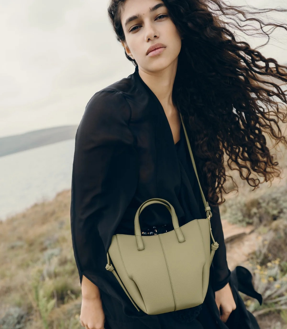Aveline Tote Nano - Textured Linden