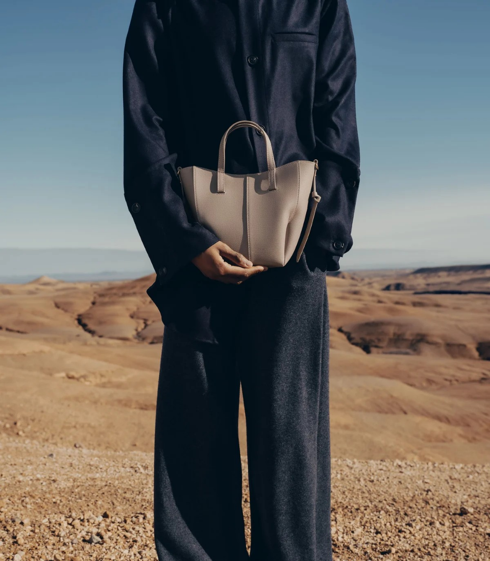 Aveline Tote Nano - Textured Taupe
