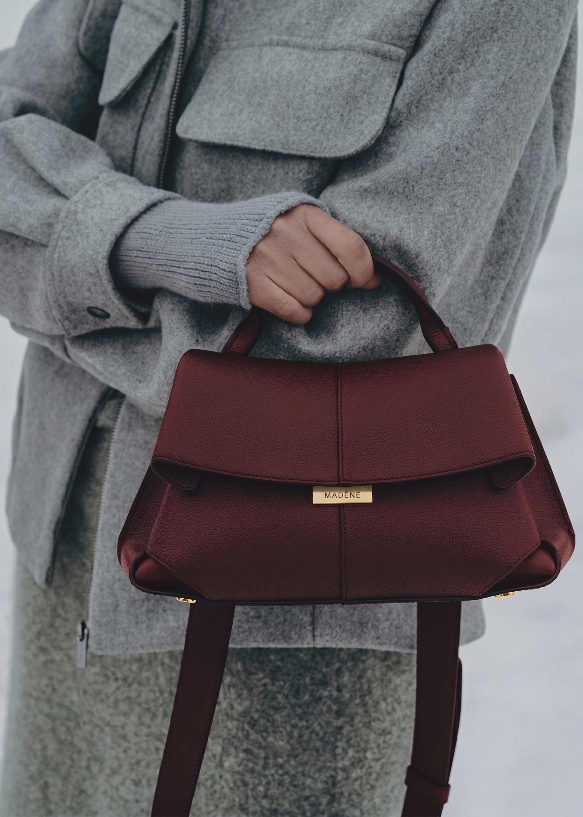 Solène Mini - Textured Black Cherry