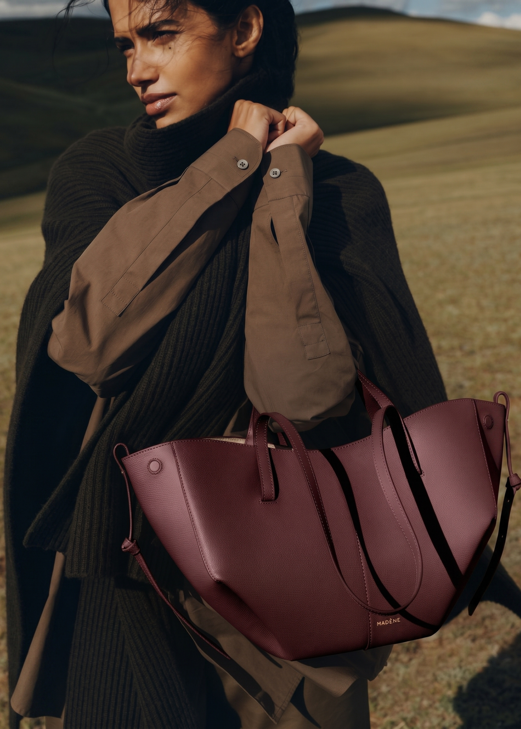 Aveline Mini - Textured Black Cherry