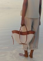 Aveline Mini - Cognac Canvas