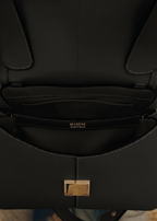 Solène  - Black Grain Écru Stitch