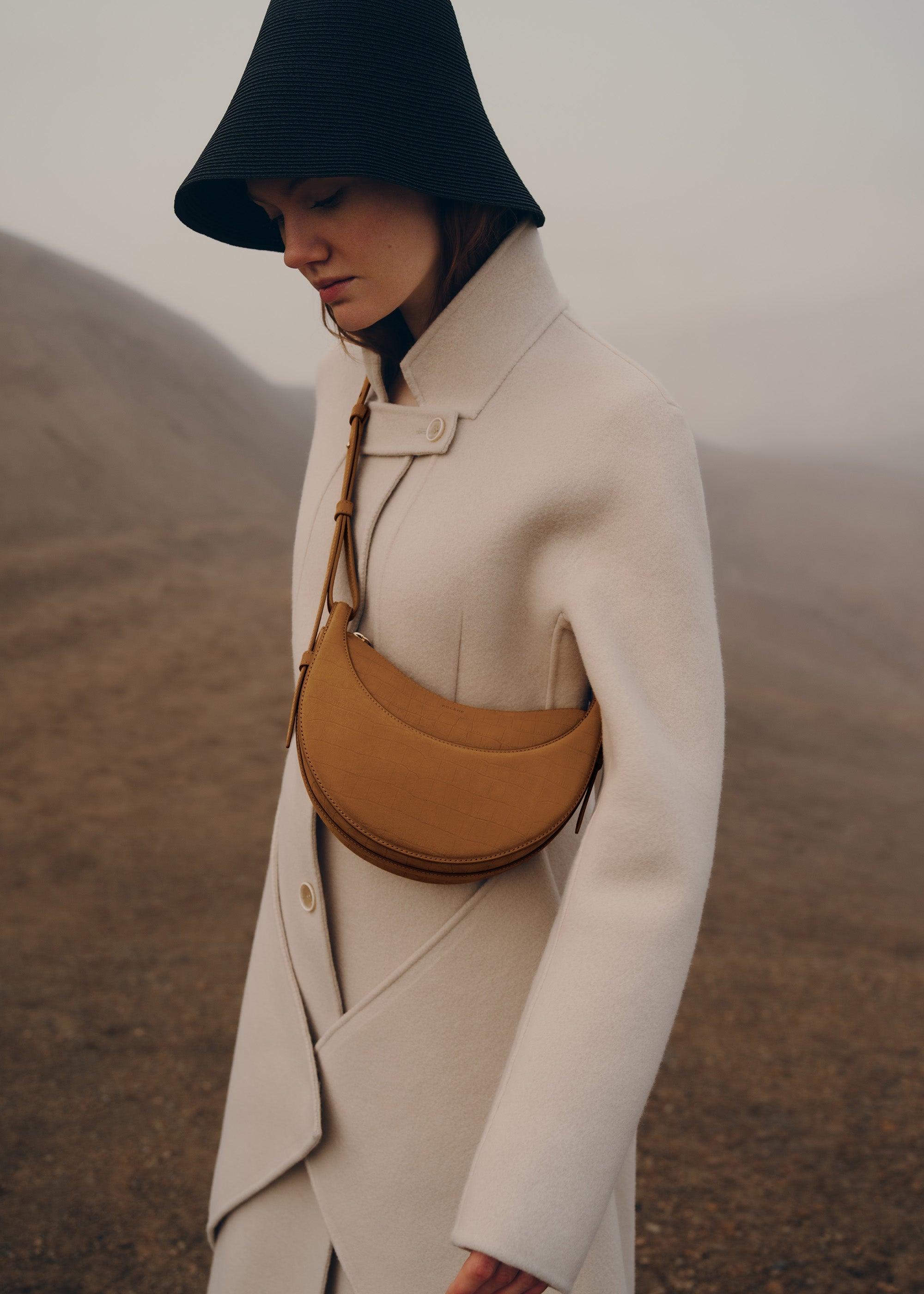 Vivienne - Crocodile Nubuck Cinnamon