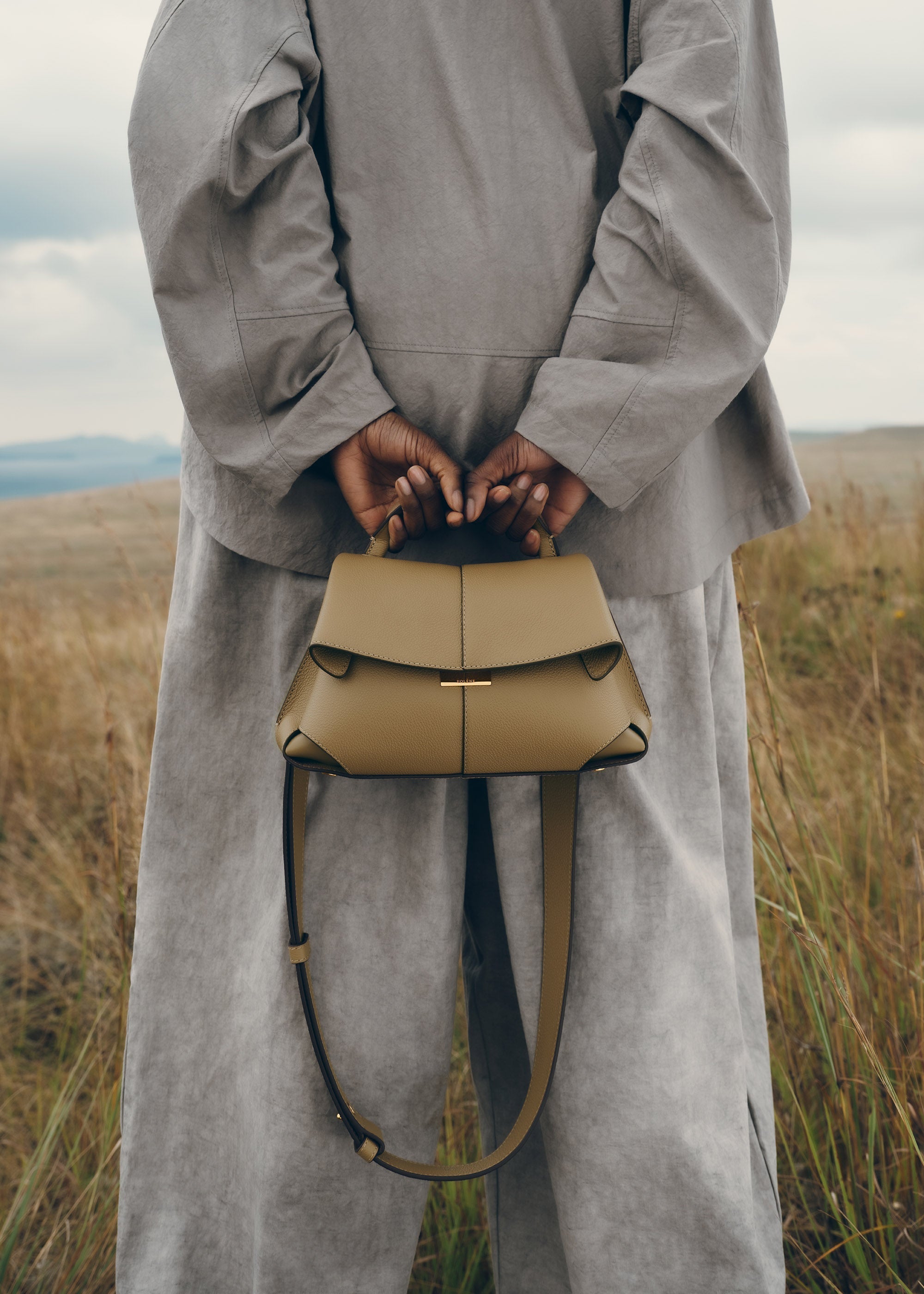 Solène Mini - Textured Smoky Olive