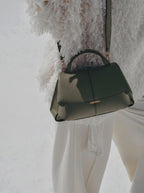 Solène Mini - Textured Smoky Green