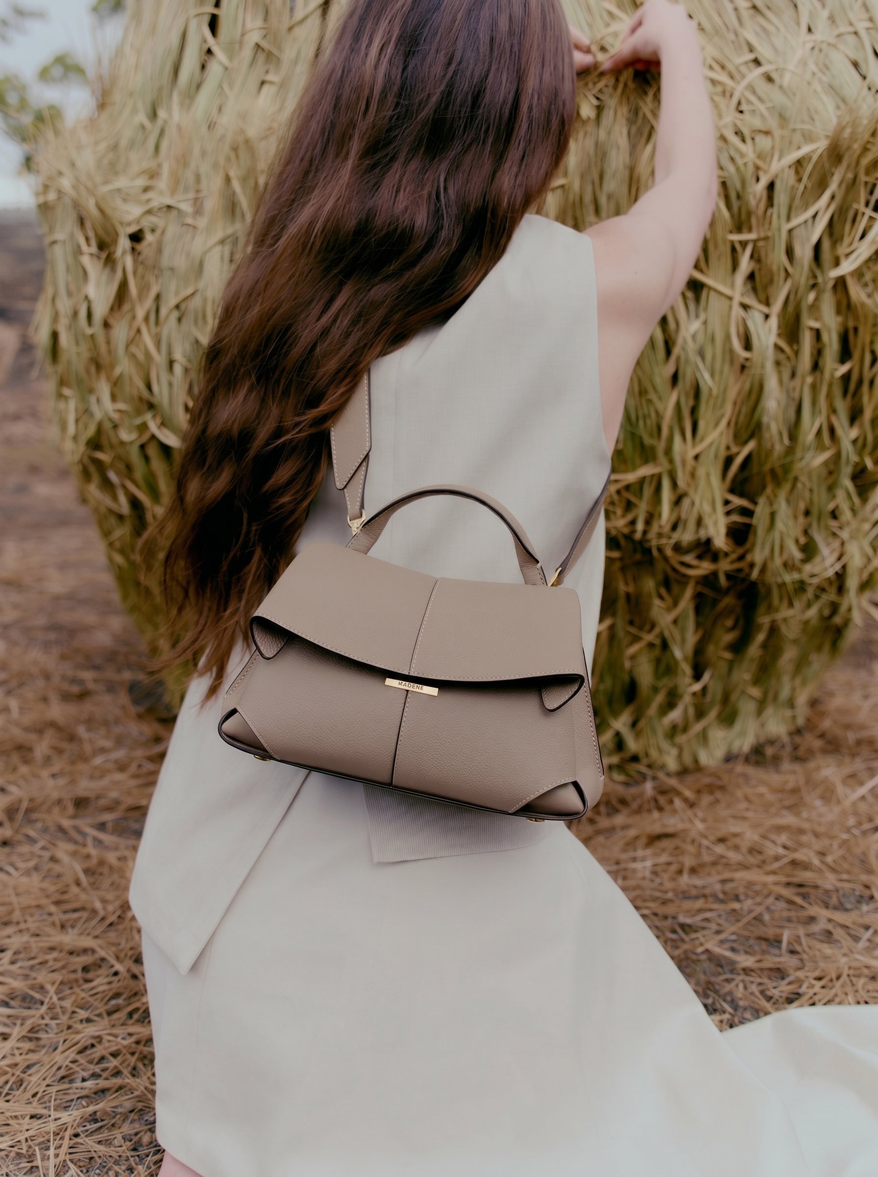 Solène Mini - Textured Taupe