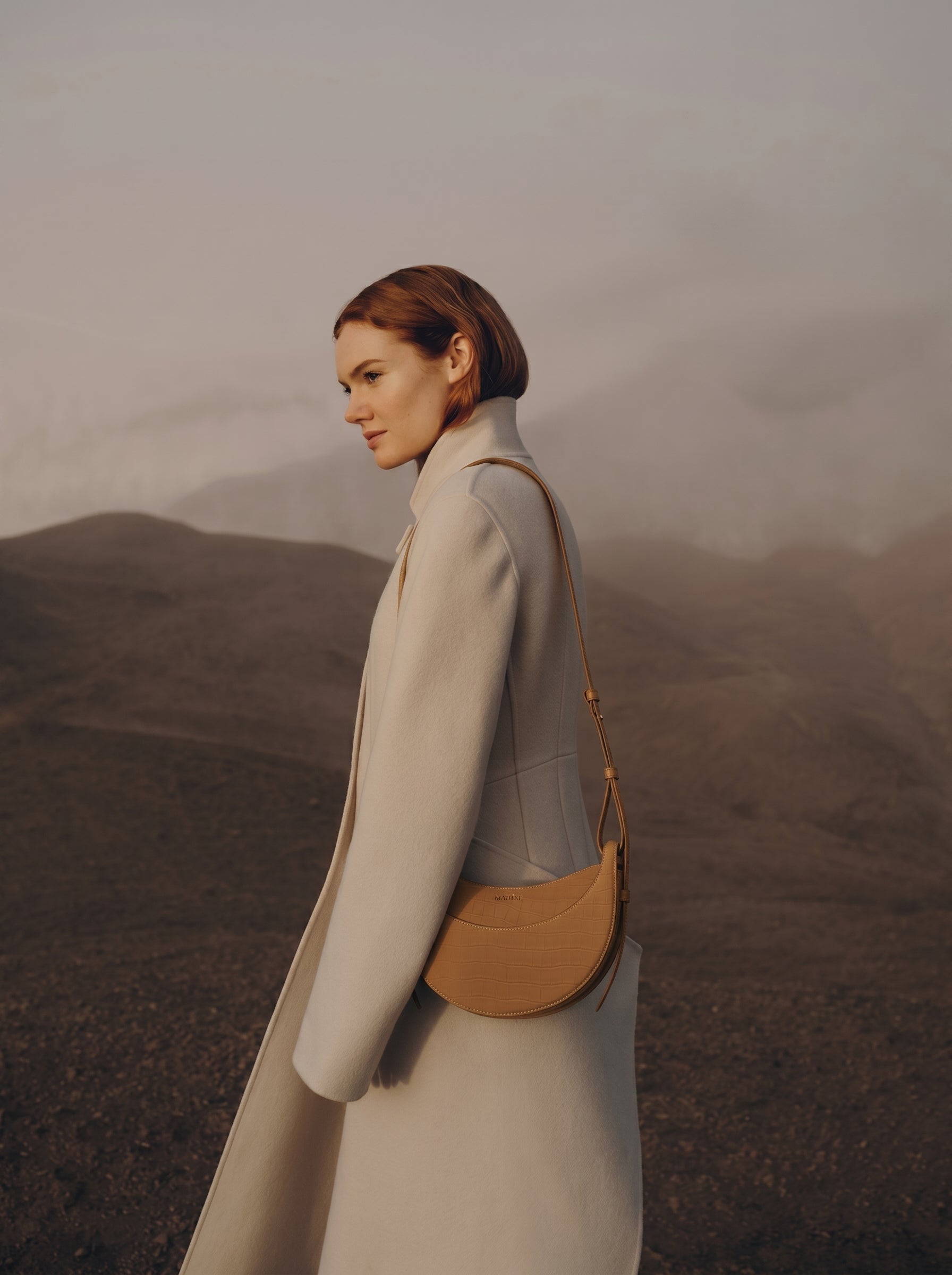 Vivienne - Crocodile Nubuck Cinnamon