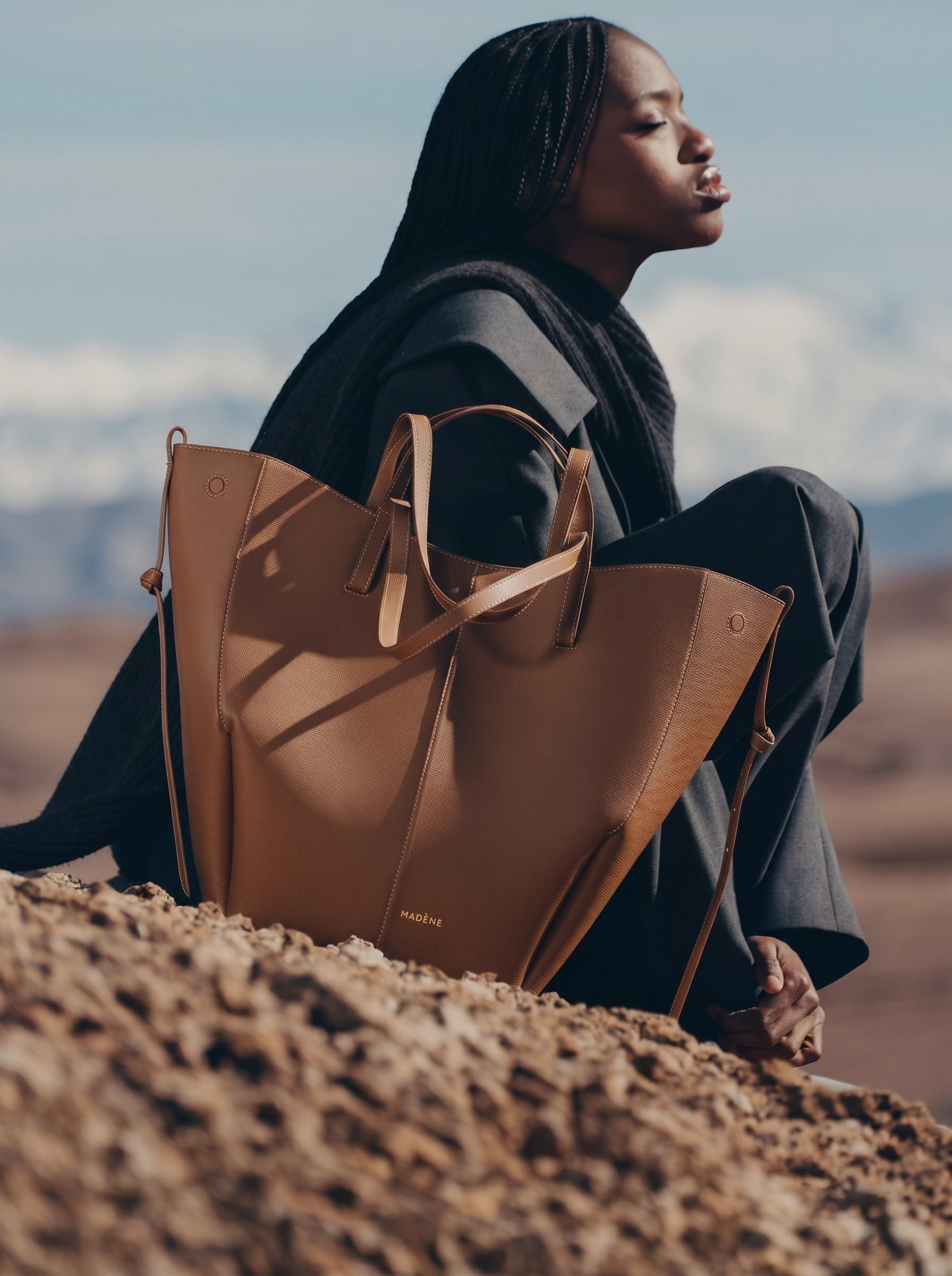 Aveline Tote — Camel Grain