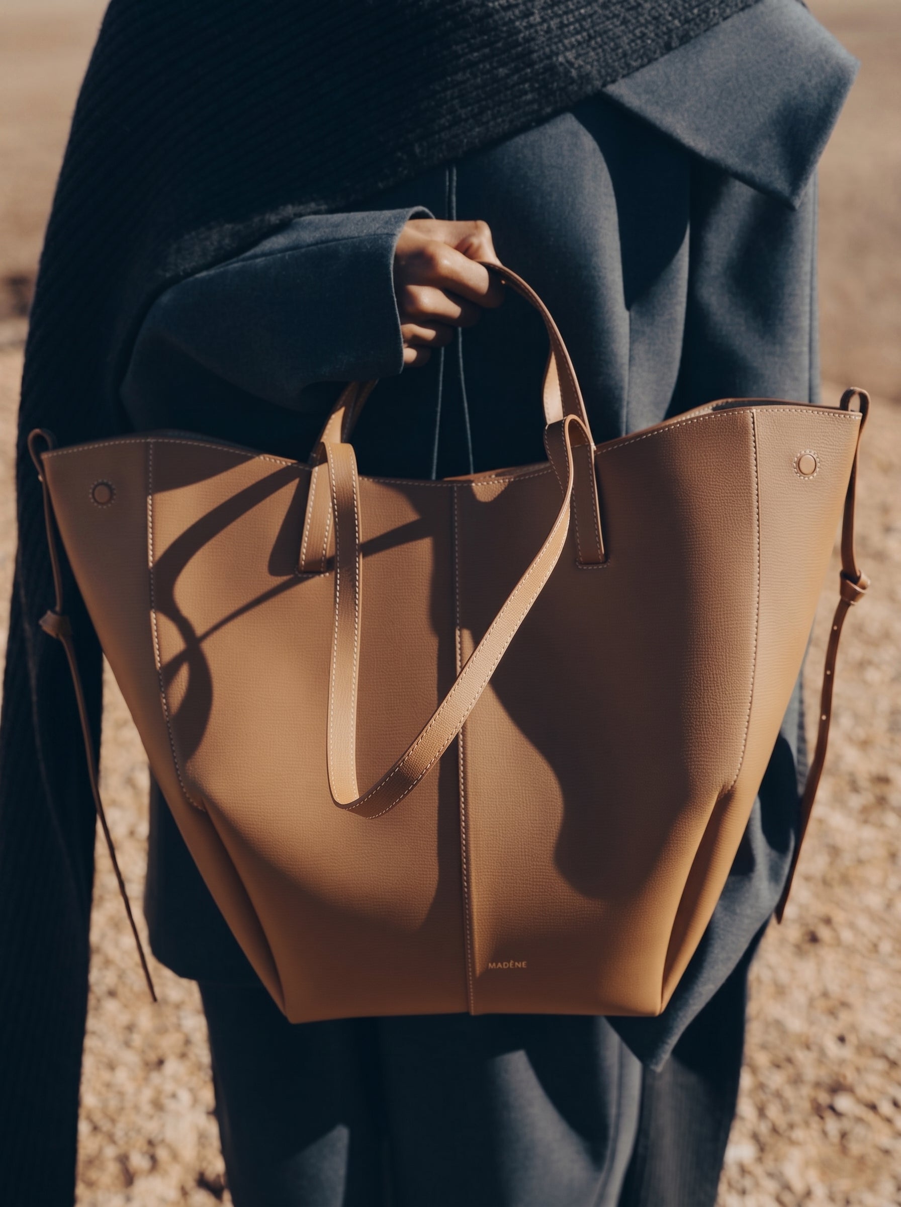 Aveline Tote — Camel Grain