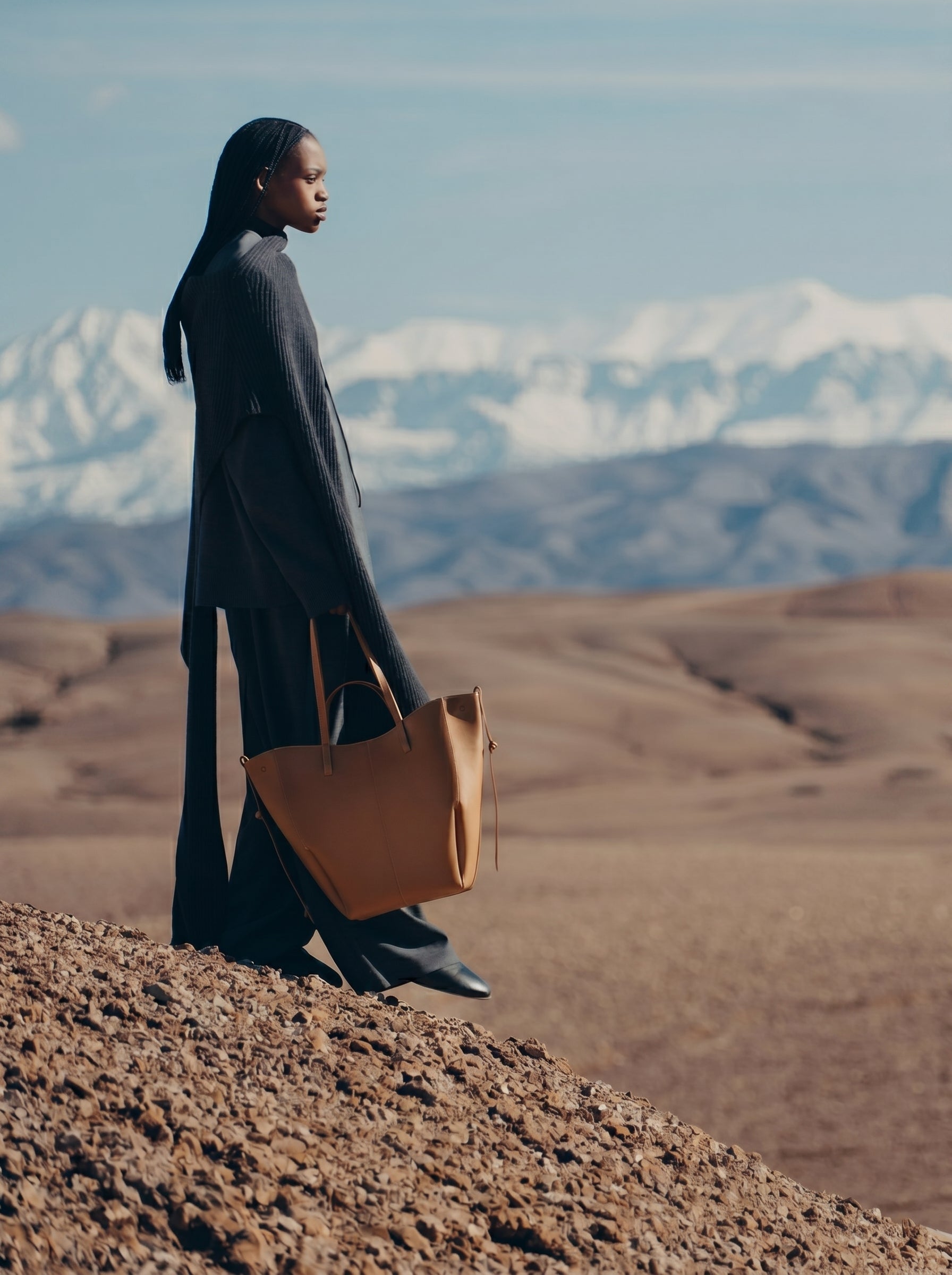 Aveline Tote — Camel Grain