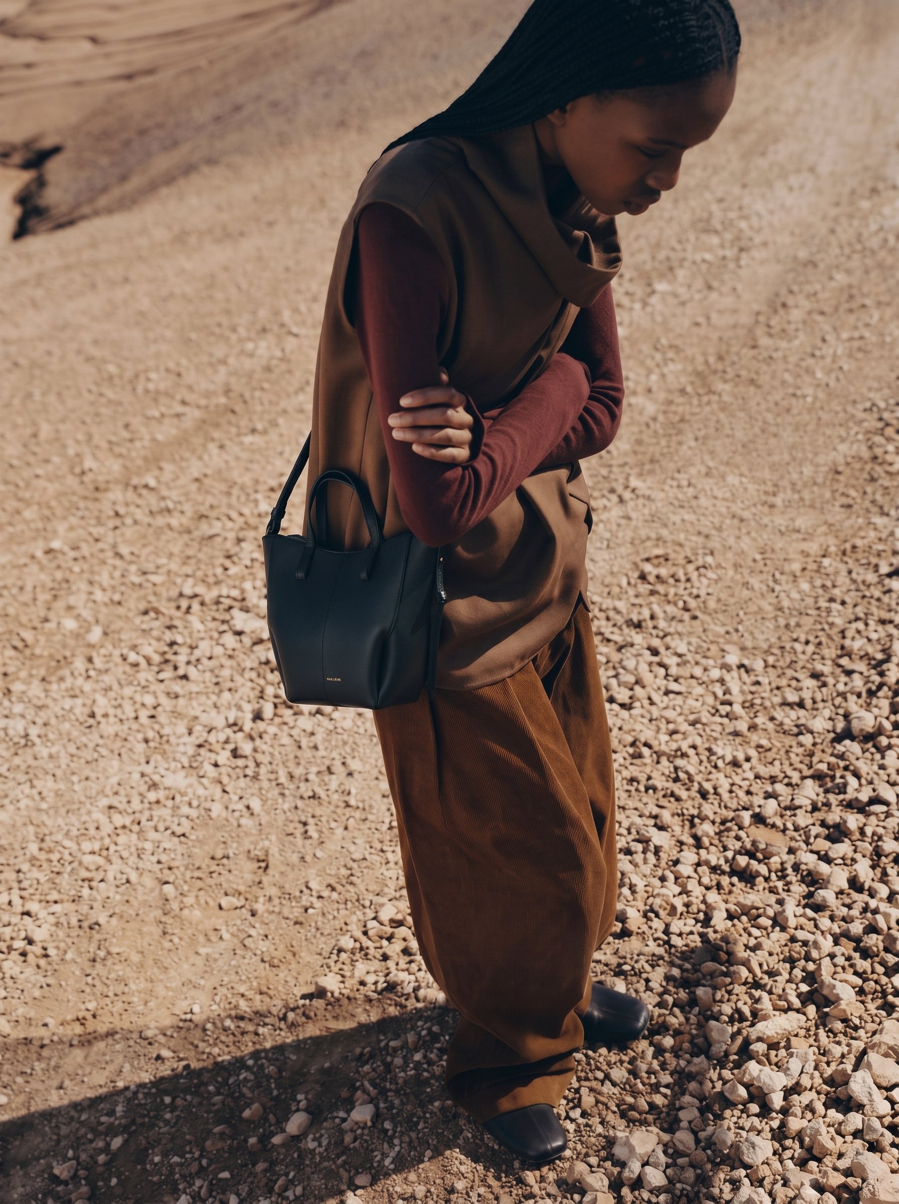 Aveline Tote Nano - Black Grain