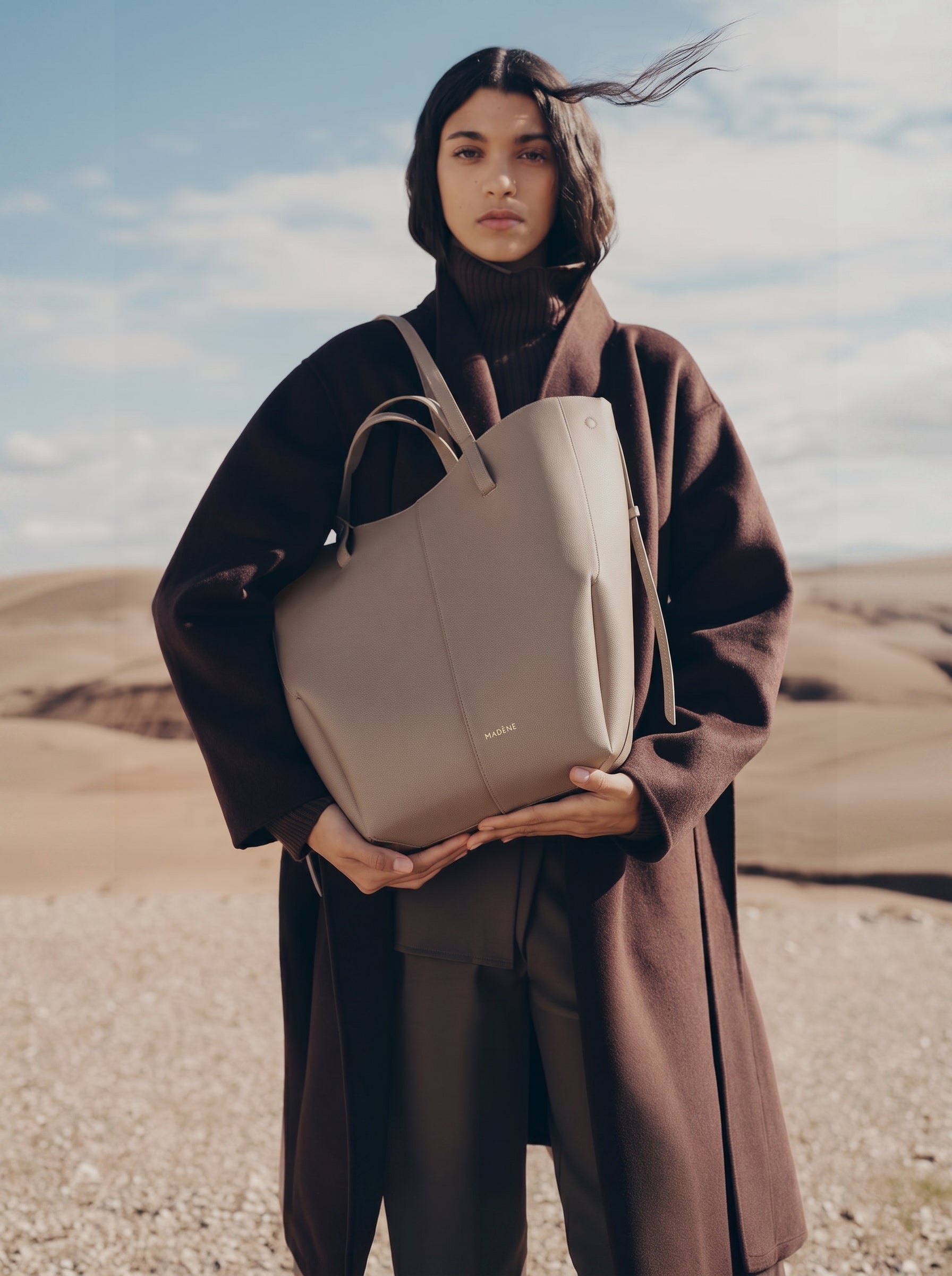 Aveline Tote - Textured Taupe