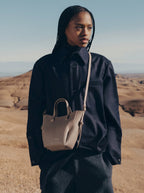 Aveline Tote Nano - Textured Taupe