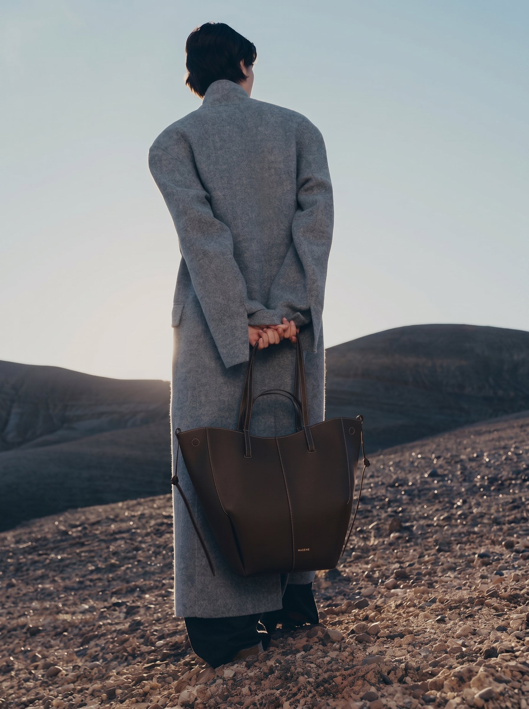 Aveline Tote - Textured Ebony