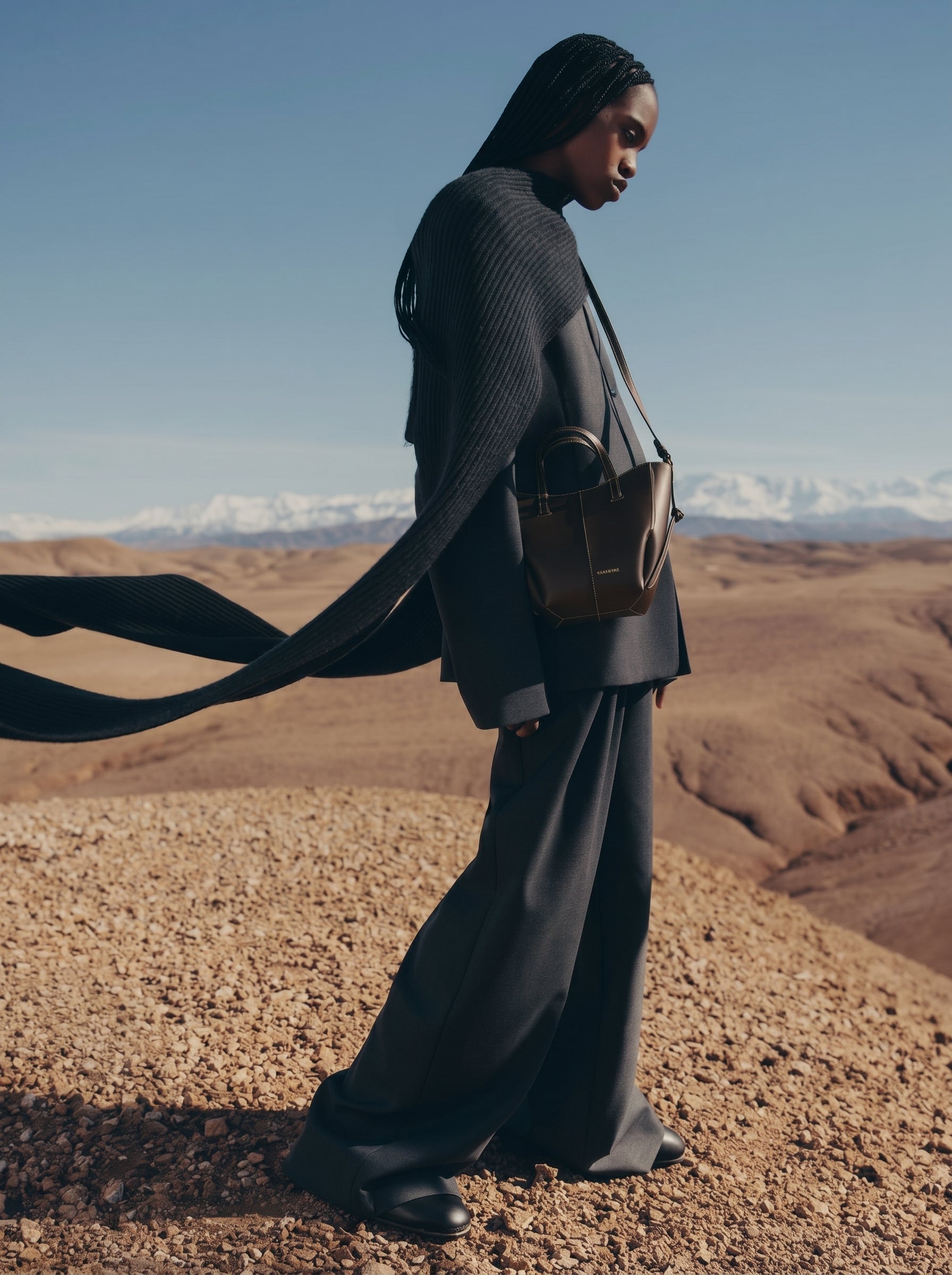 Aveline Tote Nano - Textured Ebony