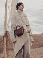 Aveline Tote Nano - Textured Black Cherry
