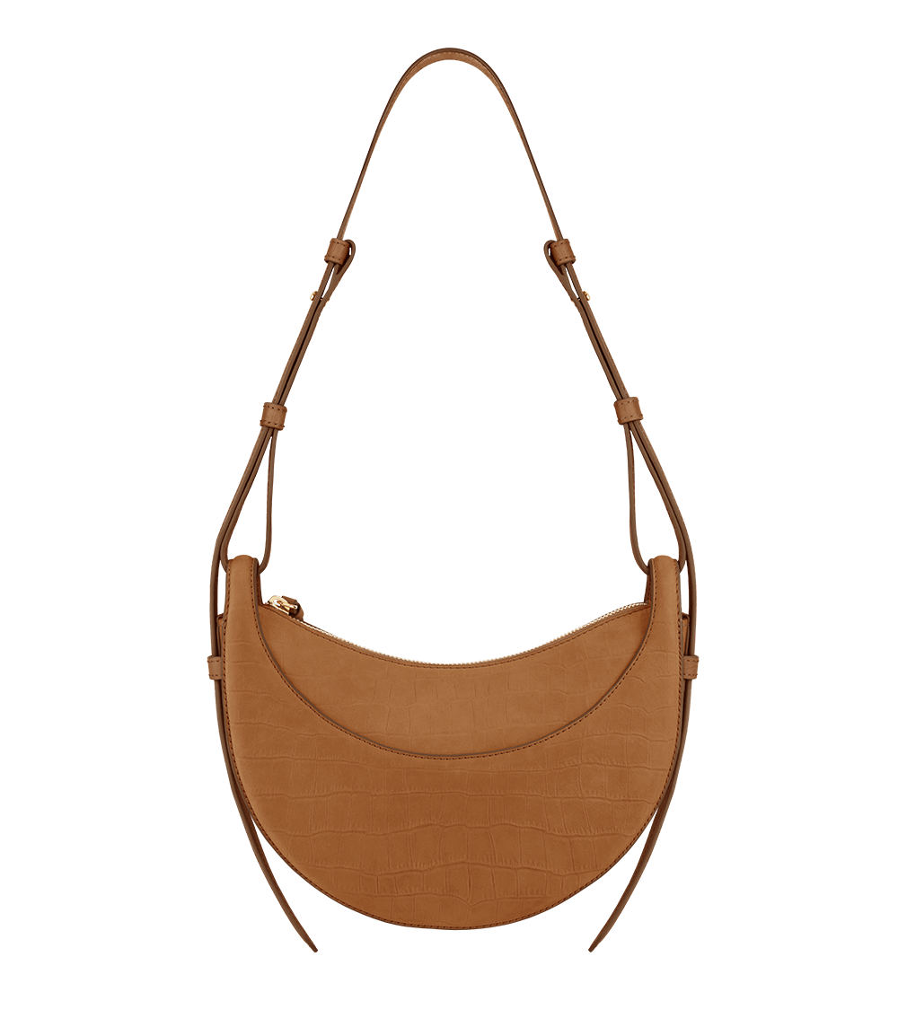 Vivienne - Crocodile Nubuck Cinnamon