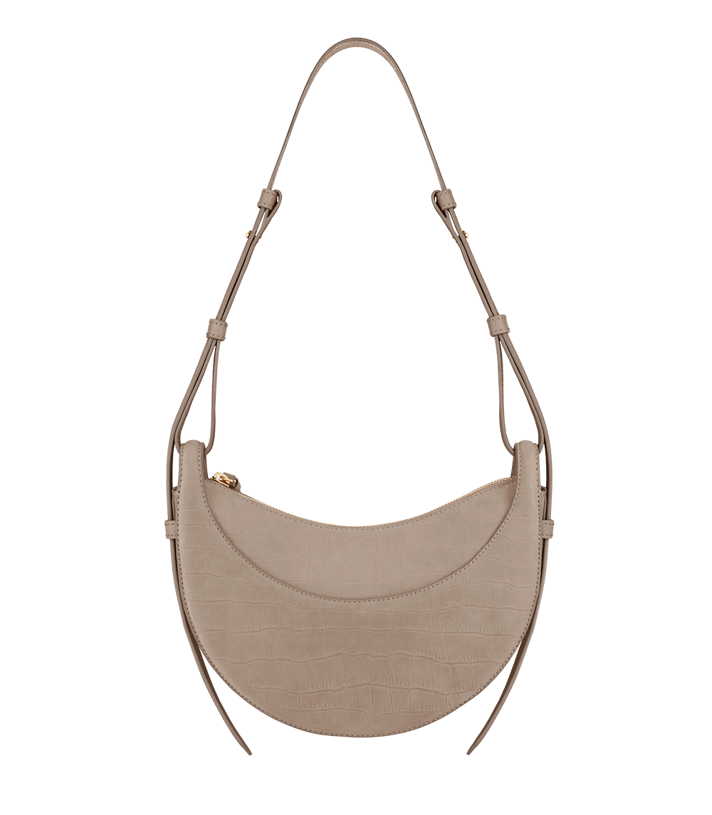 Vivienne - Crocodile Nubuck Taupe
